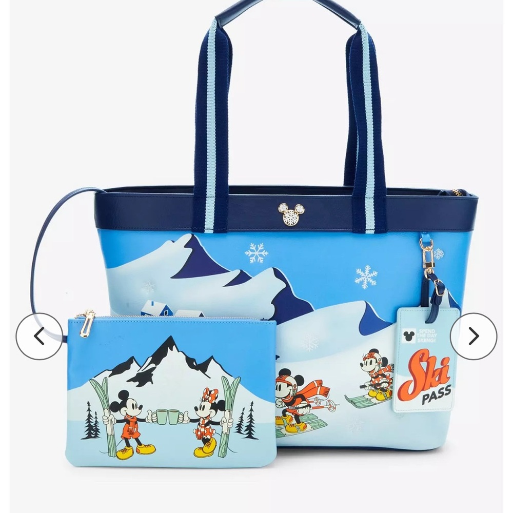 BoxLunch Disney Blue Winter Wonderland Tote Bag